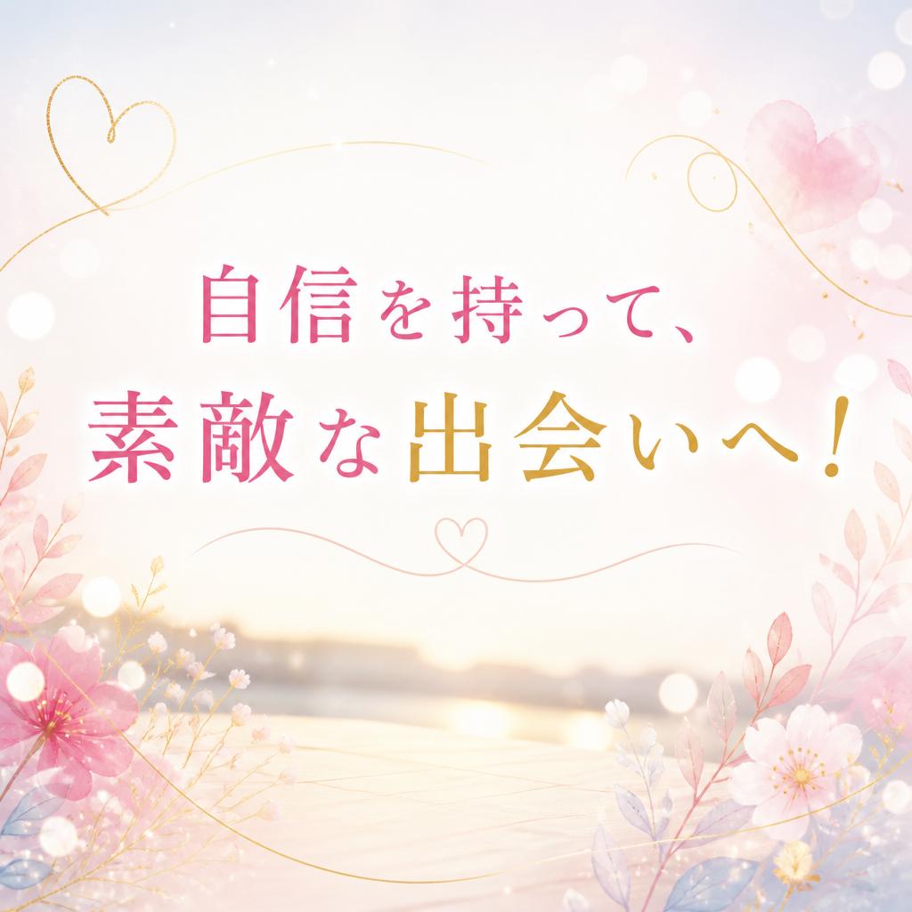 自信を持って、素敵な出会いへ！