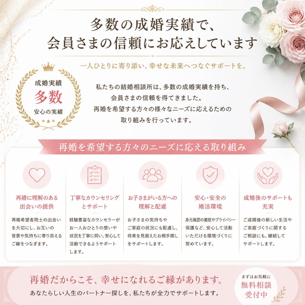 実績と信頼のある婚活サポート