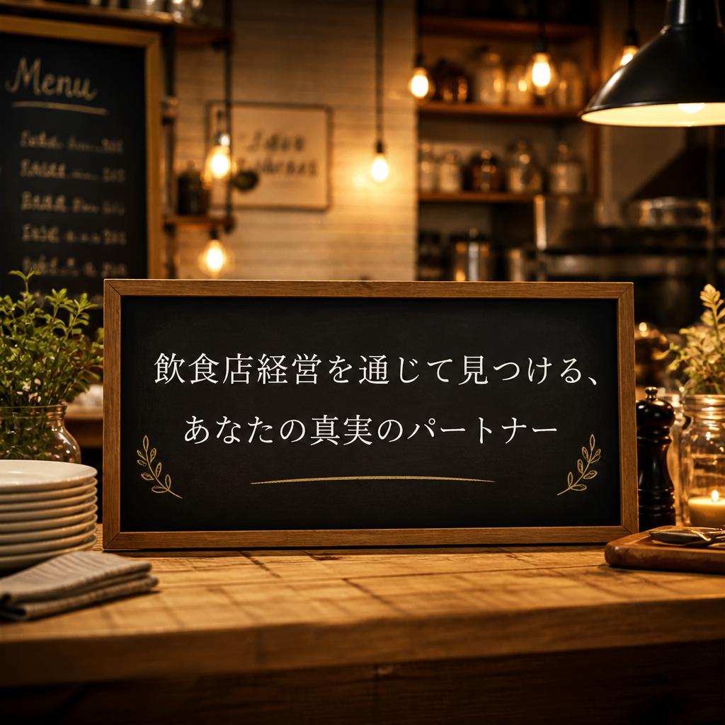 飲食店経営を通じて見つける、あなたの真実のパートナー