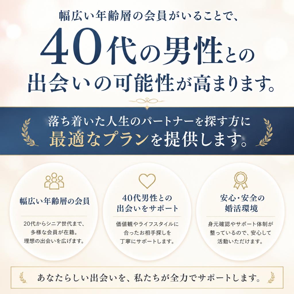 40代男性とのマッチング
