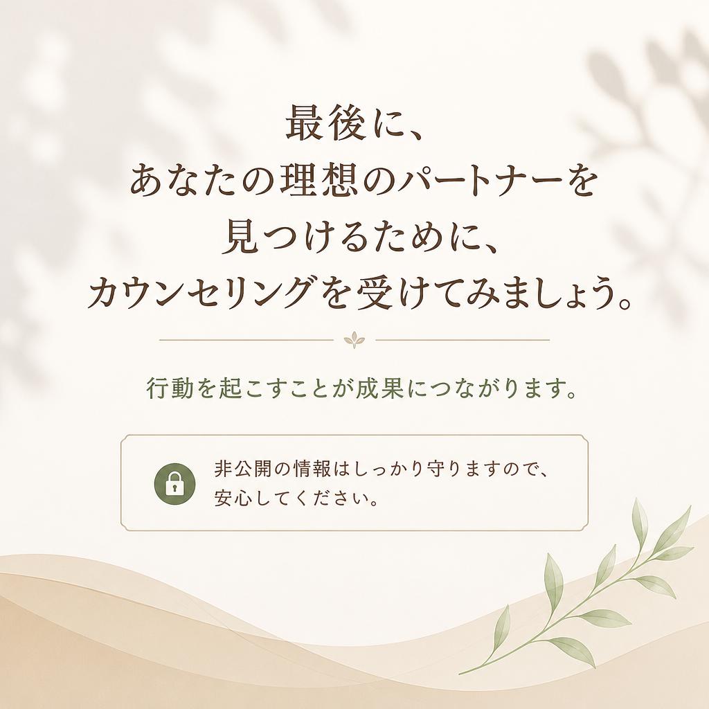7. お問い合わせで理想の婚活をスタート！