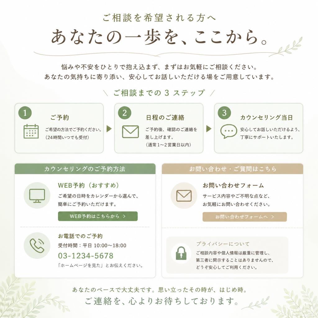 まずはお気軽にお問い合わせを！