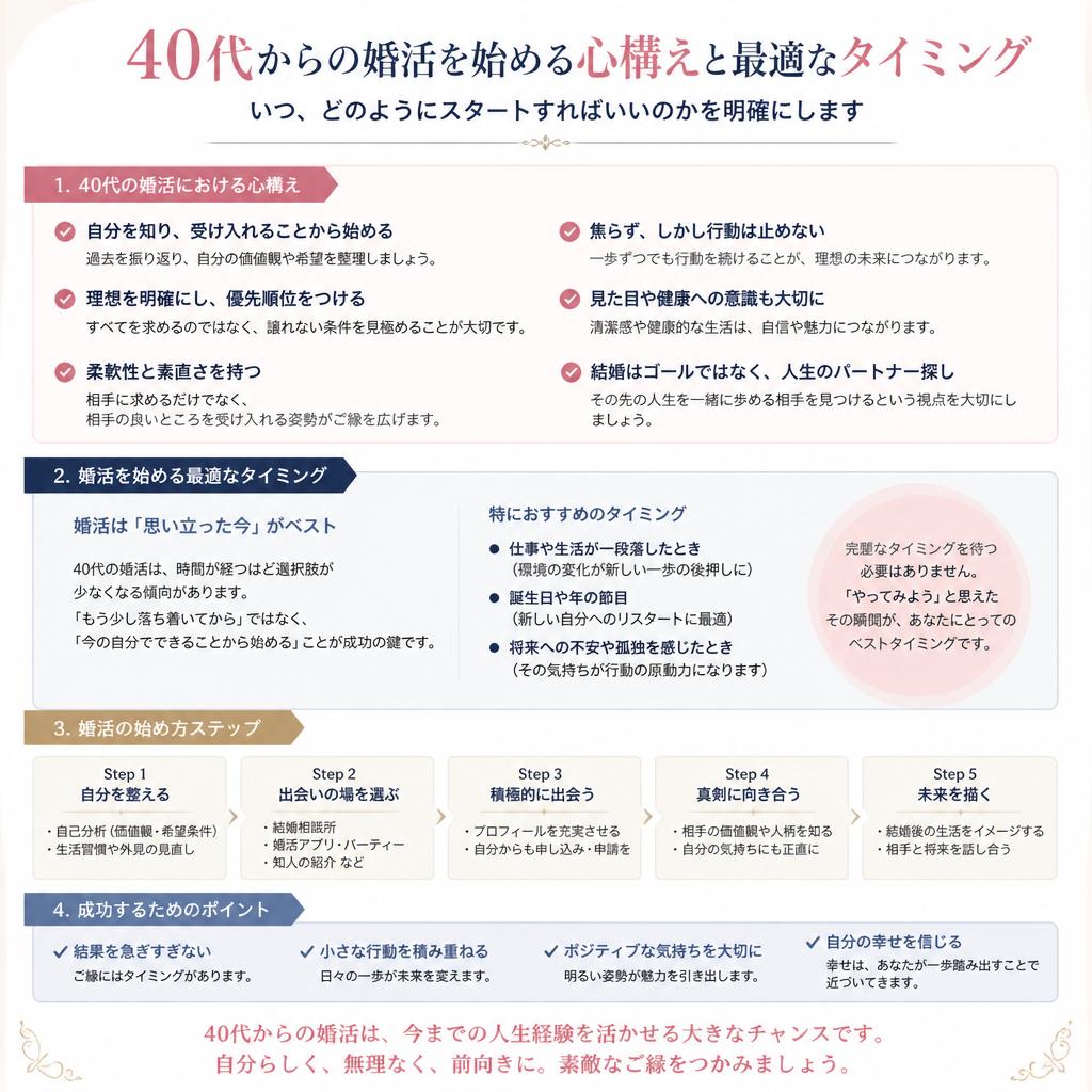 婚活を始めるタイミング