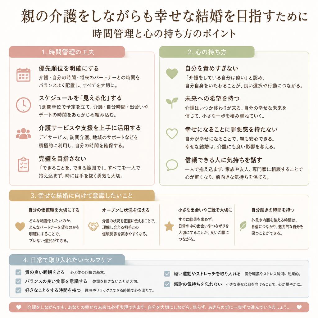 2. 介護と婚活の両立の重要性