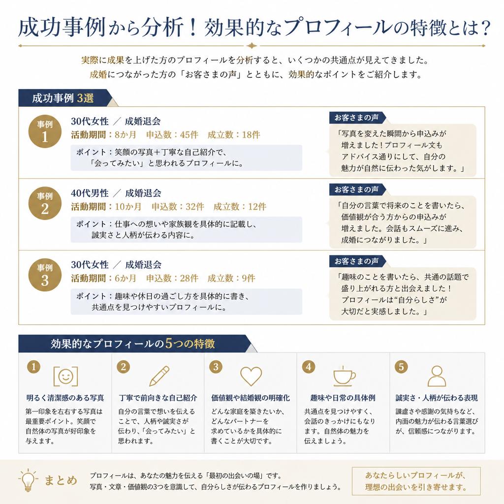 成功するプロフィールの事例