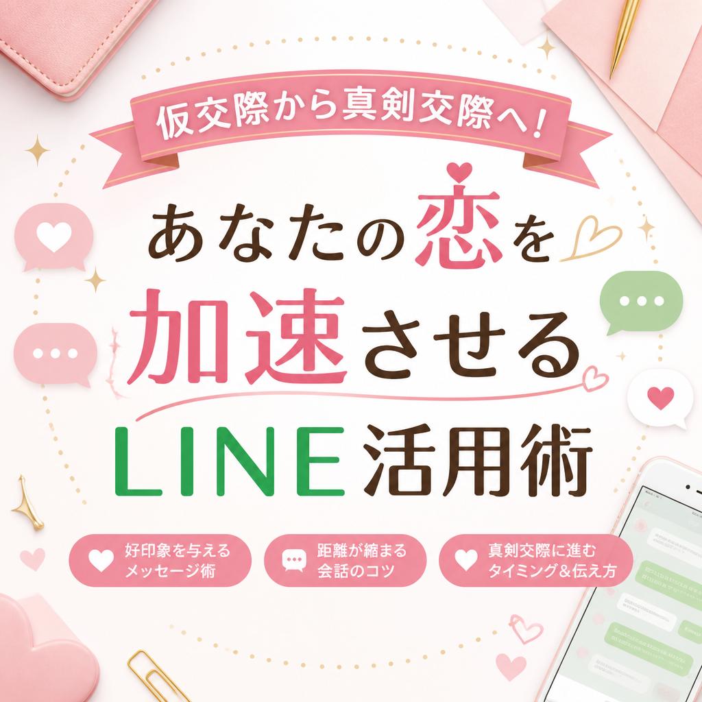仮交際から真剣交際へ！あなたの恋を加速させるLINE活用術