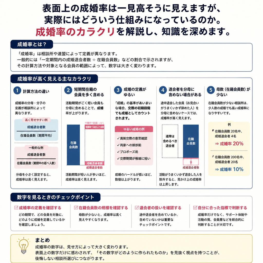 成婚率のカラクリとは？