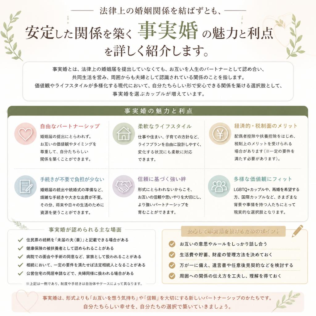 事実婚のメリット