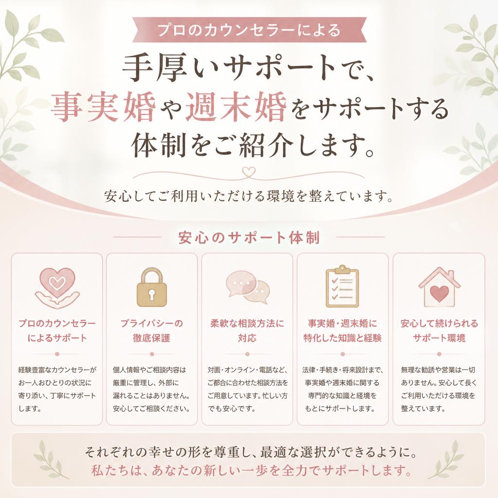 安心のサポート体制