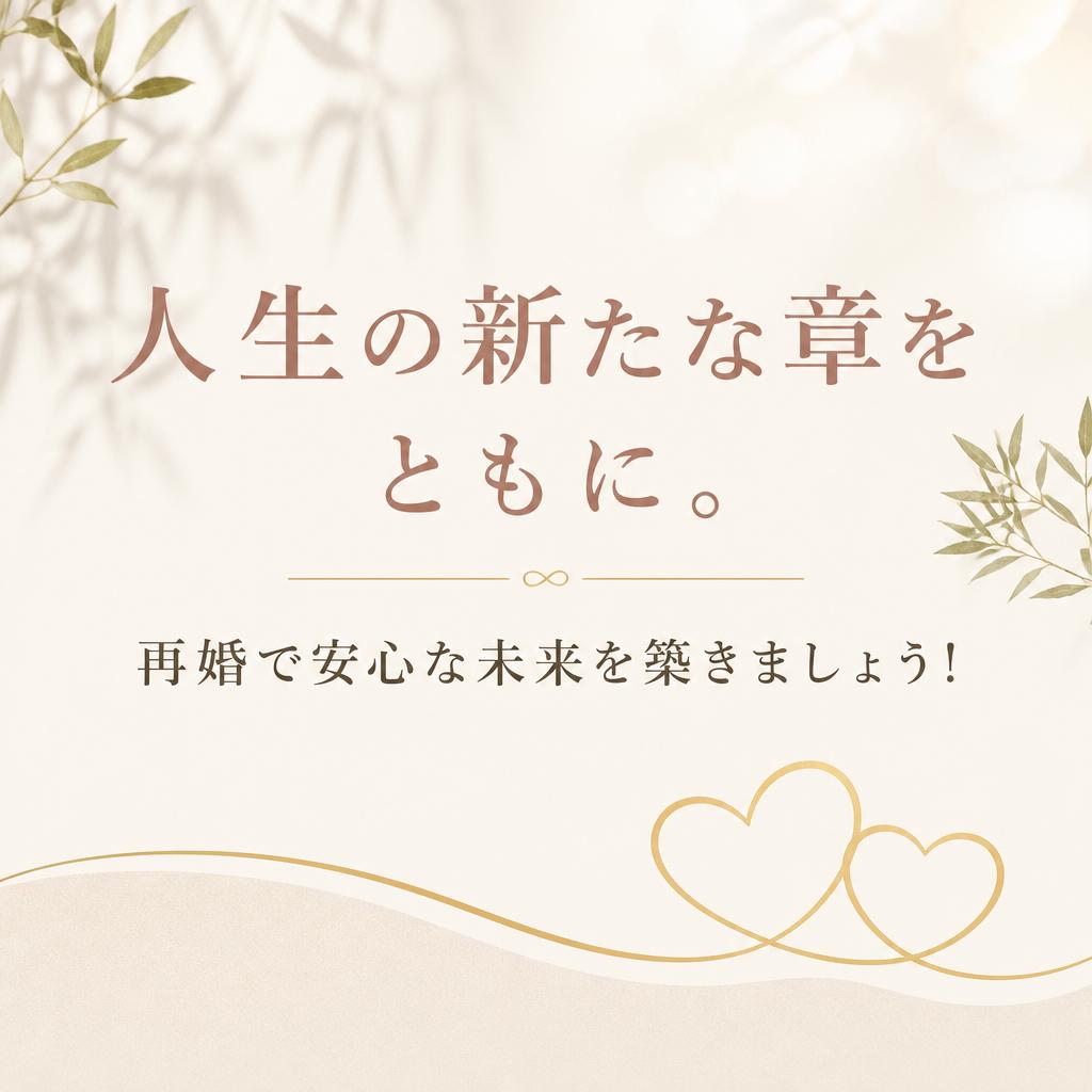 人生の新たな章をともに。再婚で安心な未来を築きましょう！