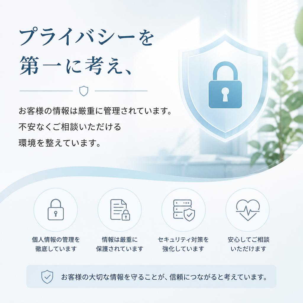 安心の個人情報管理
