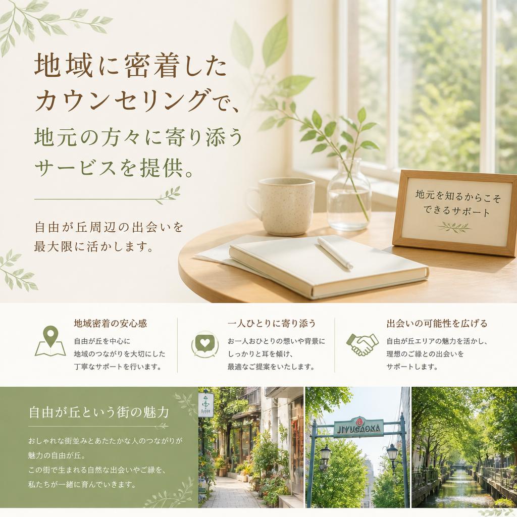 自由が丘に根ざした安心感