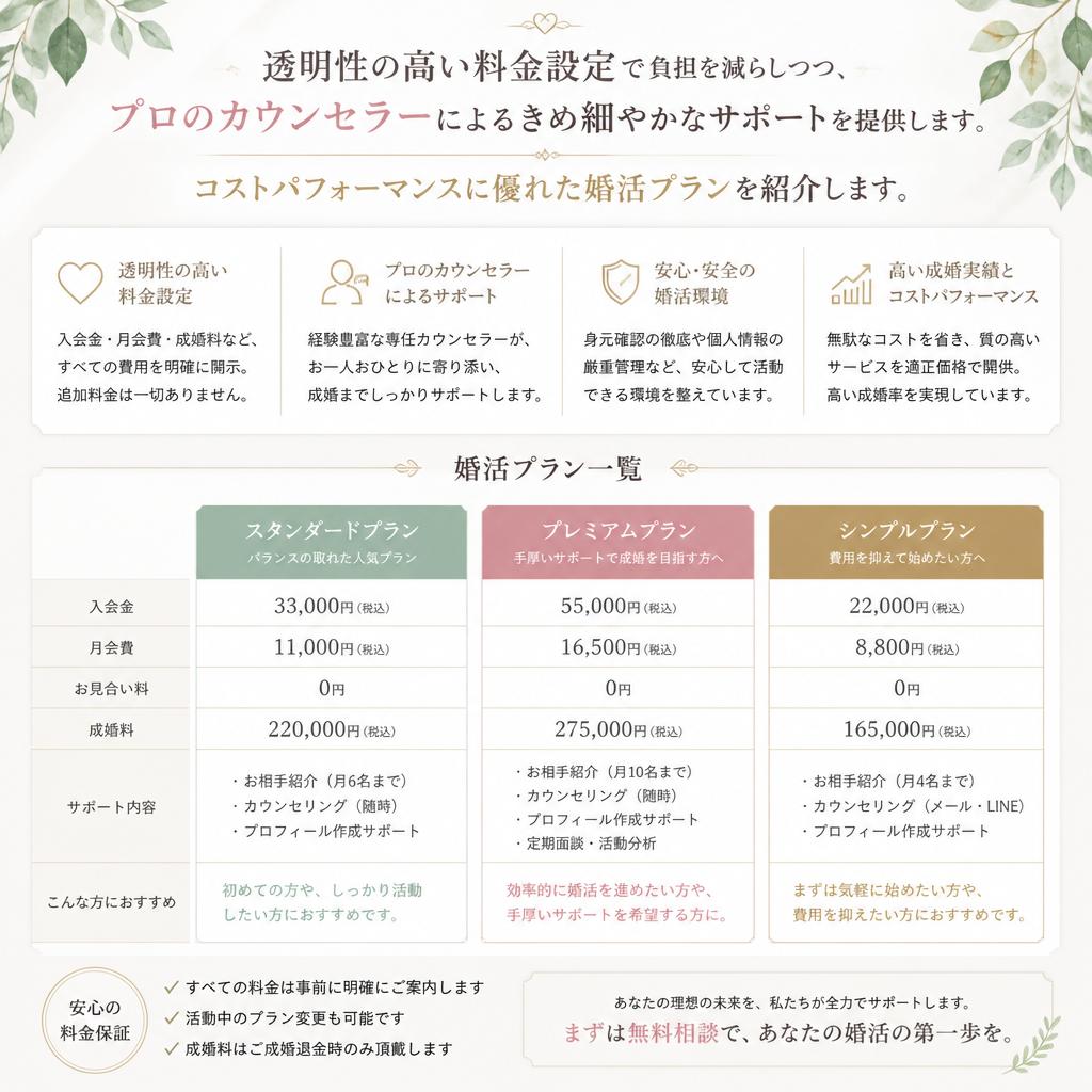 安い料金で安心のサポート