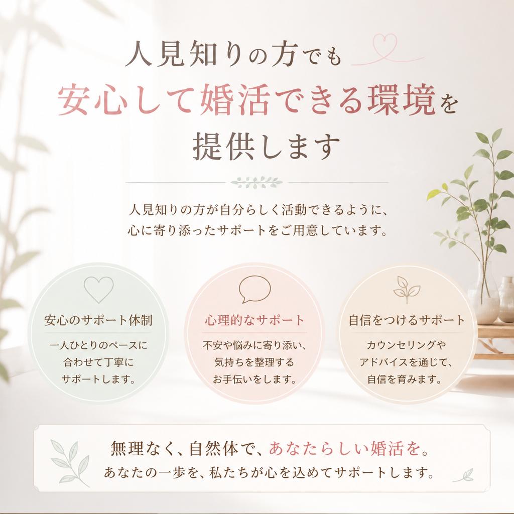 人見知り克服のためのサポート